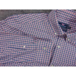 Vineyard Vines Shirt Mens Med Classic Fit Tucker Gingham Check Performance